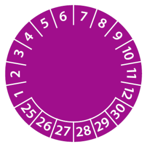 Keuringssticker-paars-model-A-2025