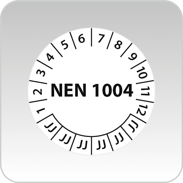 NEN 1004 keuringsstickers zwart-wit - Bekijk ons aanbod