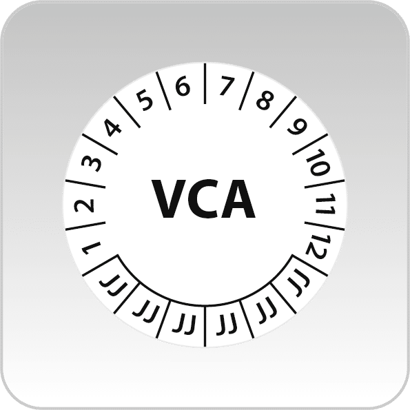 VCA keuringsstickers zwart-wit - Bekijk ons aanbod